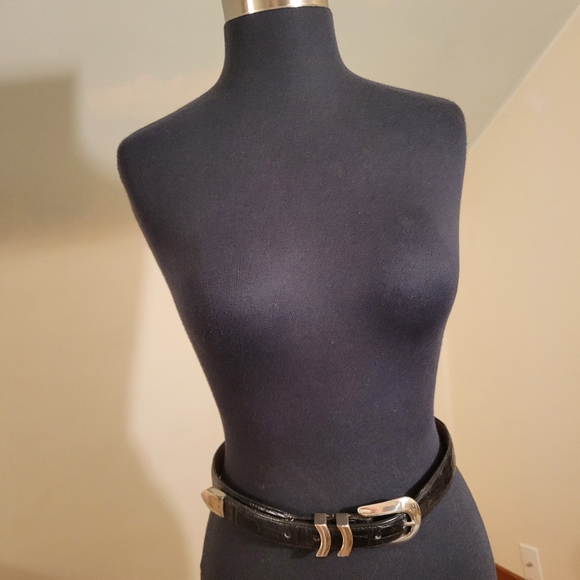 Cutter & Buck Black Leather Belt - Picture 5 of 11